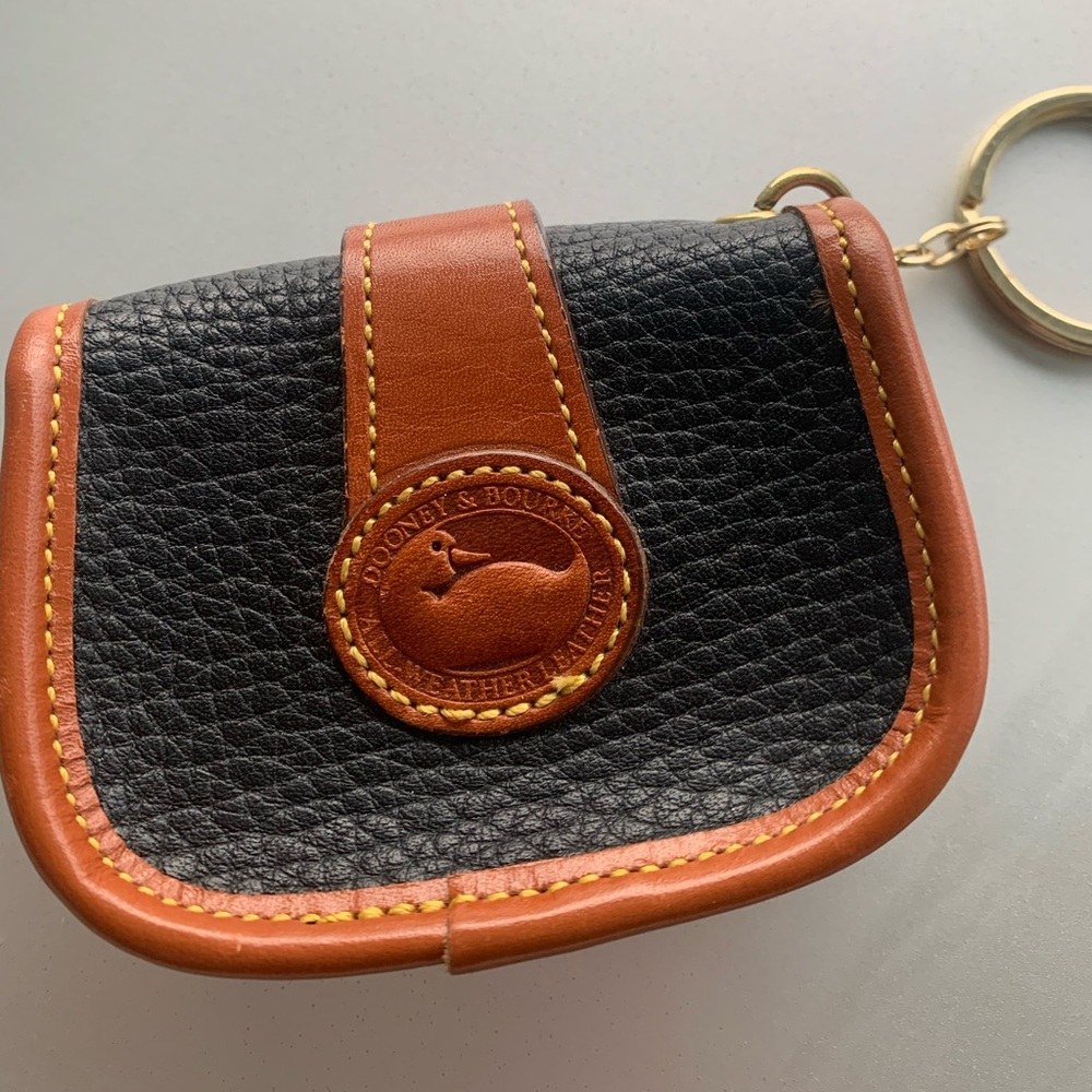 Vintage Dooney & Bourke coin pouch keychain